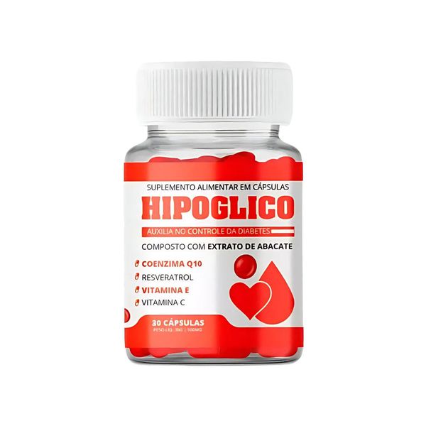Hipoglico 30 Cápsulas - Brinde Hipoglico Gotas 30ml + Frete Grátis