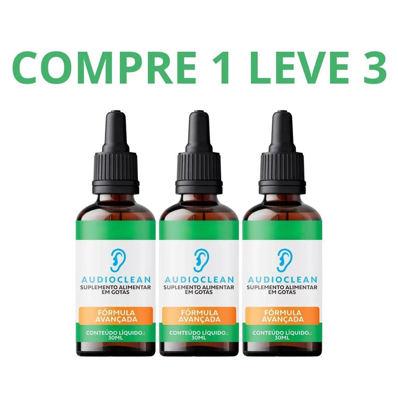 AudioClean 30ml - Saúde Auditiva + Frete Grátis