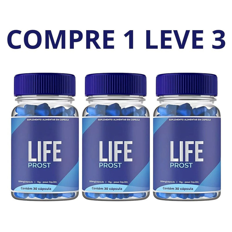 Life Prost 30 Cápsulas - Saúde e Bem-Estar da Próstata + Frete Grátis