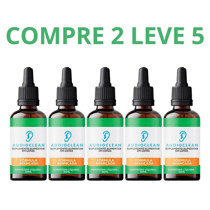 AudioClean 30ml - Saúde Auditiva + Frete Grátis