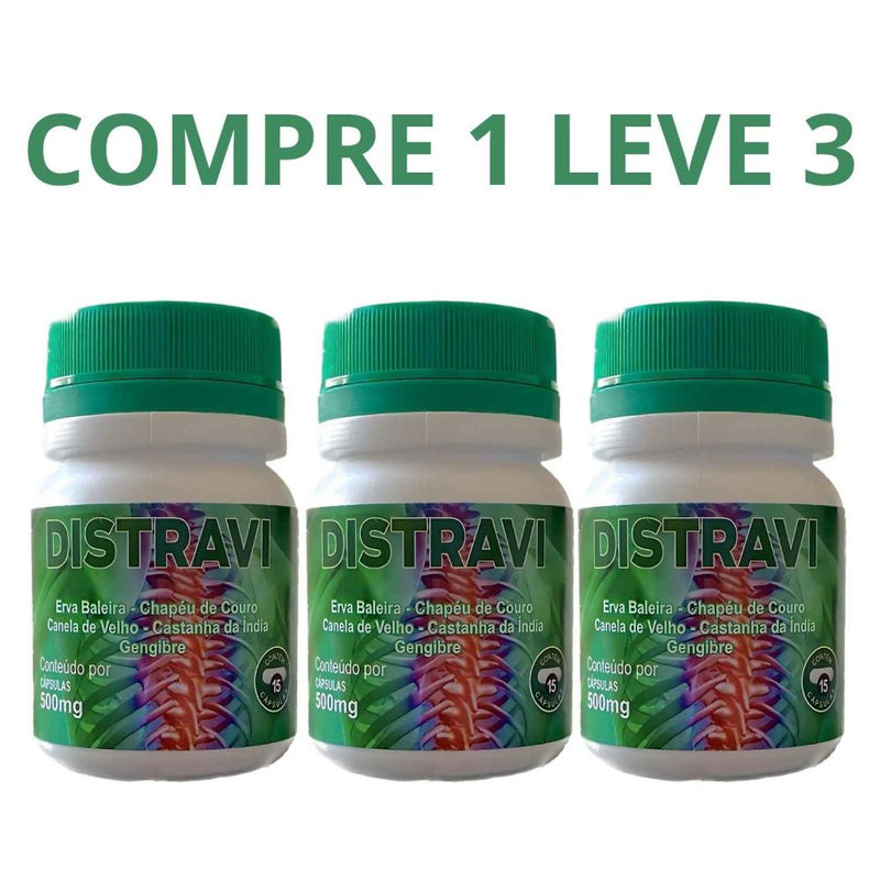 Distravi 15 Cápsulas - Alívio Eficiente Contra Dores e Inflamações + Frete Grátis