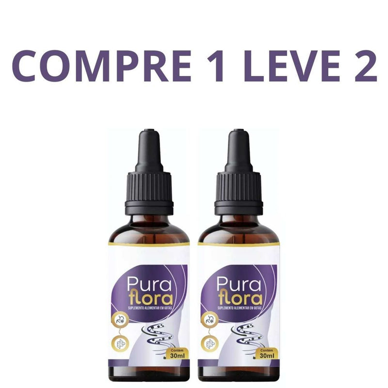Pura Flora 30ml - Aliado Da Digestão Saudável + Frete Grátis