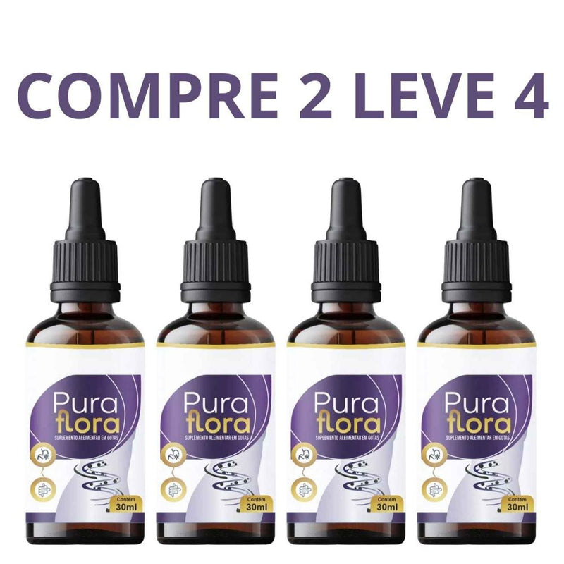 Pura Flora 30ml - Aliado Da Digestão Saudável + Frete Grátis