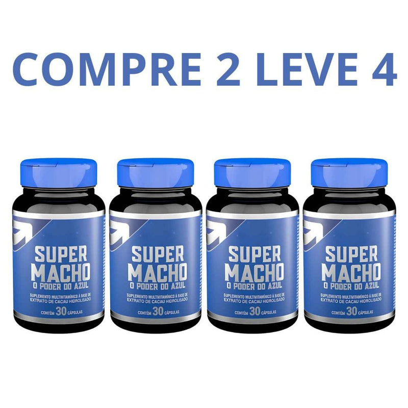 Super Macho 30 Cápsulas - Brinde Super Macho Gotas 30ml + Frete Grátis