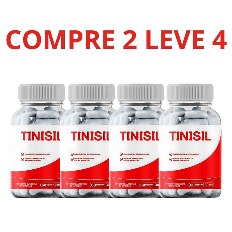 Tinisil 60 Cápsulas - Zumbidos e Bem-Estar Da Audição + Frete Grátis