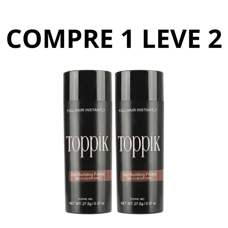 Toppik Hair Fiber - Preenche de Forma Instantânea as Falhas Capilares + Frete Grátis