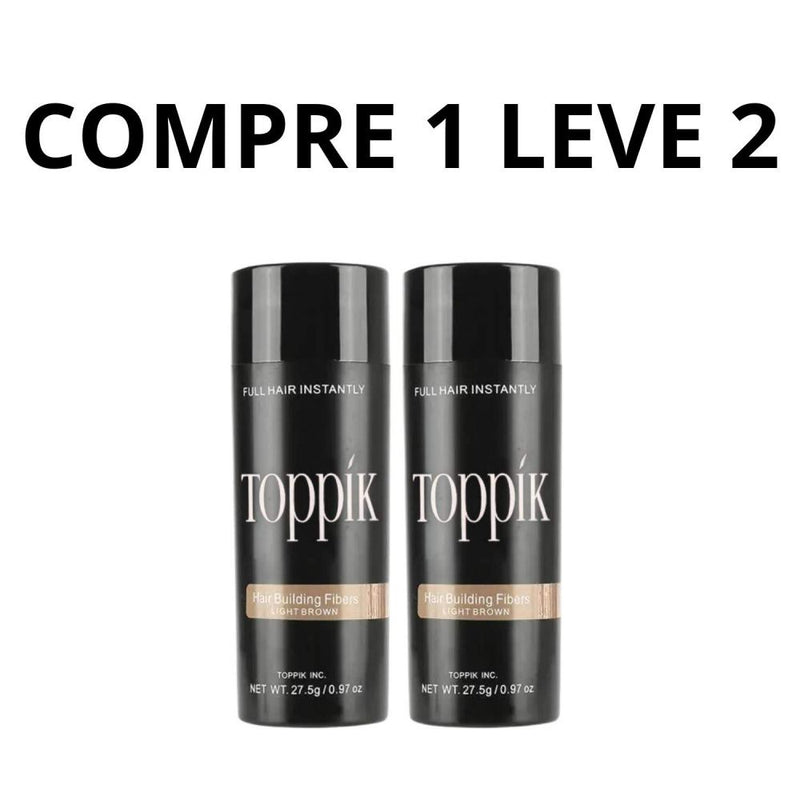 Toppik Hair Fiber - Preenche de Forma Instantânea as Falhas Capilares + Frete Grátis