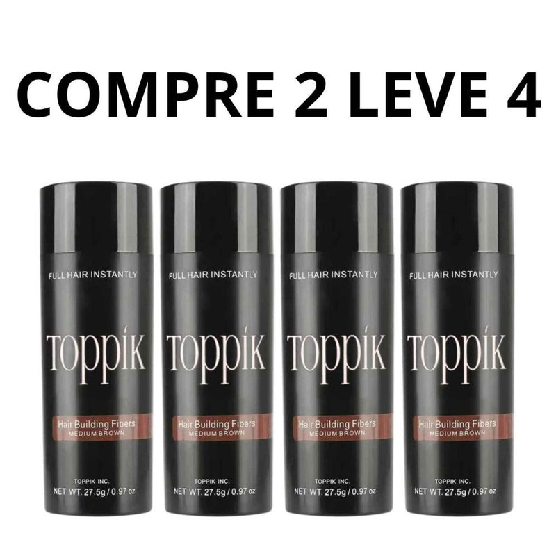 Toppik Hair Fiber - Preenche de Forma Instantânea as Falhas Capilares + Frete Grátis