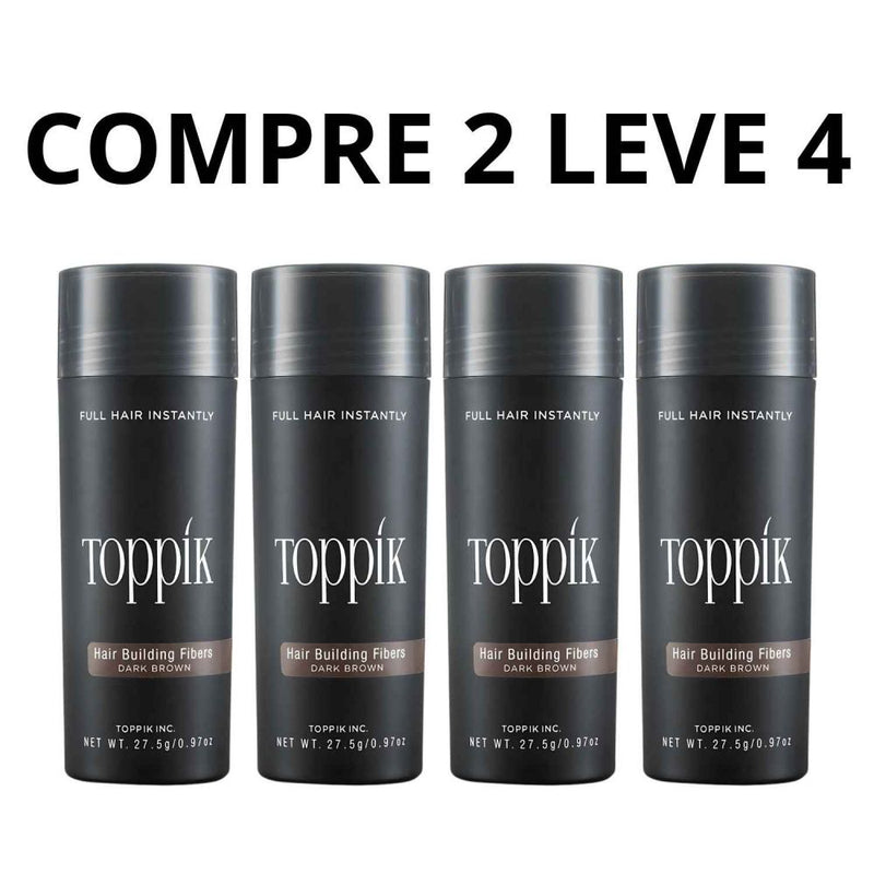 Toppik Hair Fiber - Preenche de Forma Instantânea as Falhas Capilares + Frete Grátis