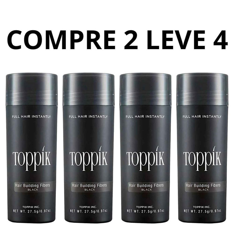 Toppik Hair Fiber - Preenche de Forma Instantânea as Falhas Capilares + Frete Grátis