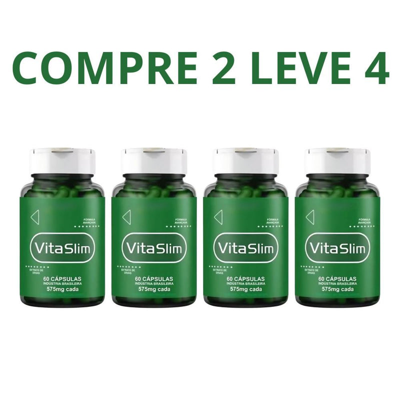 Vita Slim 60 Cápsulas - Emagrecimento e Redução de Medidas + Frete Grátis