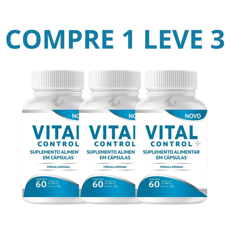 Vital Control 60 Cápsulas - Controle de Glicose e Alívio + Frete Grátis