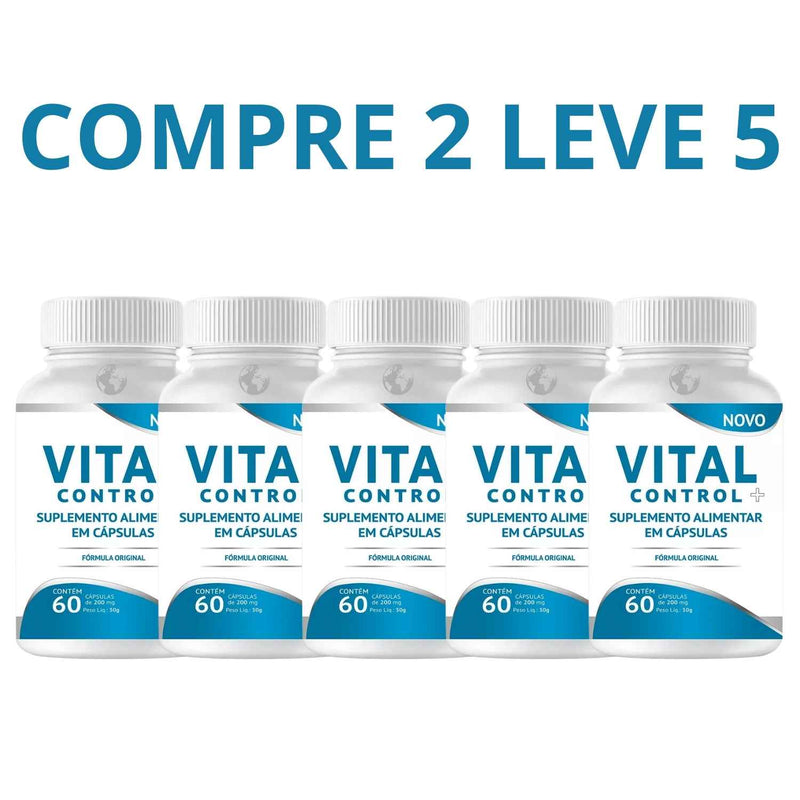 Vital Control 60 Cápsulas - Controle de Glicose e Alívio + Frete Grátis