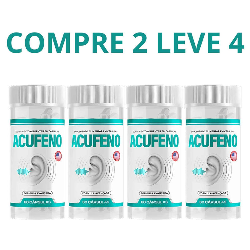 Acufeno 60 Cápsulas - Saúde e Bem-Estar Auditivo + Frete Grátis